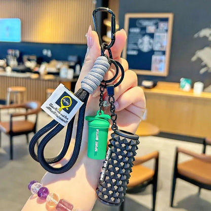 Fitness Keychain,Colorful Gym Bag Charm for Fitness Lovers, Motivational Fitness Gym Key ring,Workout Keychain Gifts Good Vibrations