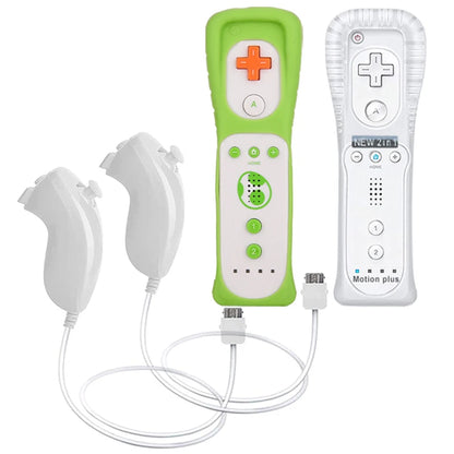 1 Set/2 Set Remote Controller with Nunchuck Controller for Wii Games Control for Wii Console Wireless Gamepad with Motion Plus Good Vibrations