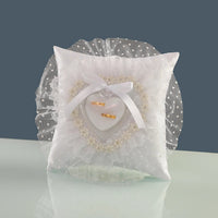 Wedding Ring Pillow  - Elegant Ring Bearer Cushion for Bride and Groom's Ceremonial Exchange Good Vibrations