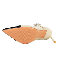 Women 9.5cm High Heels Lady Fashionable Rhinestone Pumps Female Pointed Toe Stiletto Heel Silk Comfortable Evening Shoes Good Vibrations