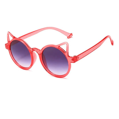 Girls Boys Cute Animal Cartoon Ears Sunglasses Outdoor Sun Protection Children Lovely Vintage Sunglasses Protection Classic Kids Good Vibrations