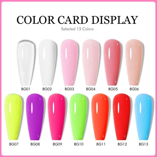 CHUNSHU 6 IN 1 Extension UV Gel Polish In A bottle Builder Nail Gel Rubber Base Coat Semi Permanent Nails Art Self-leveling 15ML Good Vibrations