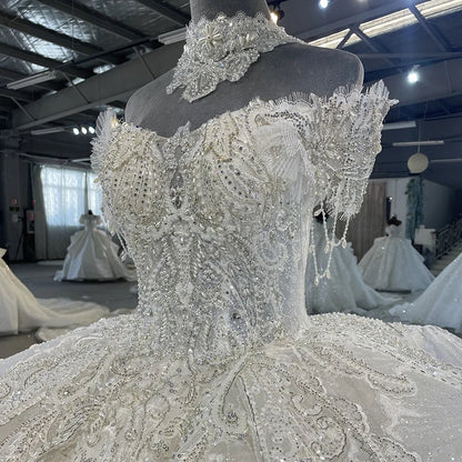 Exquisite Wedding Dresses For Women Bride Customizd Ball Gown Sweetheart Wedding Dress Beading MN108 vestidos de novia