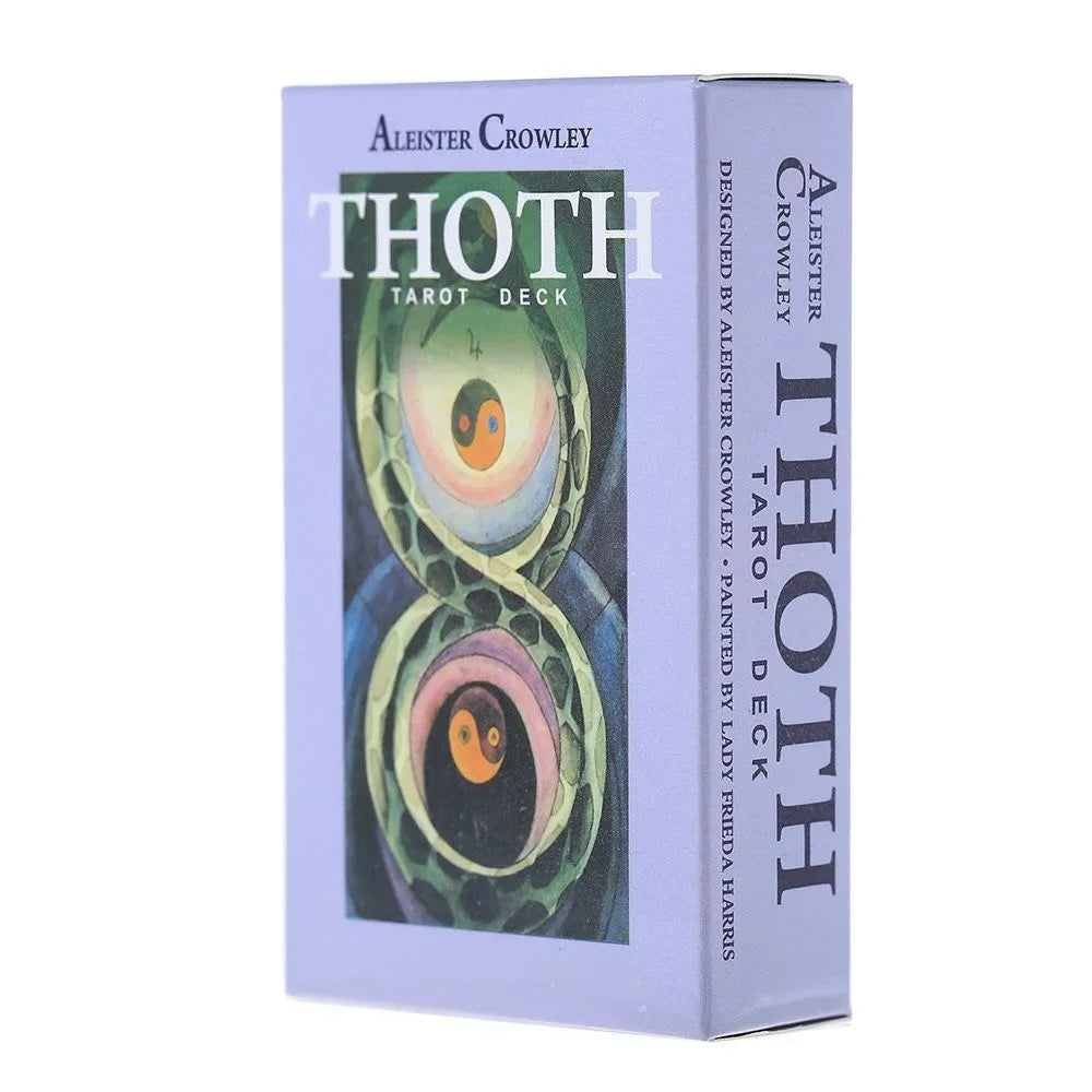 Thoth Tarot Cards 78 Cards Deck Mysterious Divination Oracle Playing Card Board Game Playing Games Card Board Game Good Vibrations