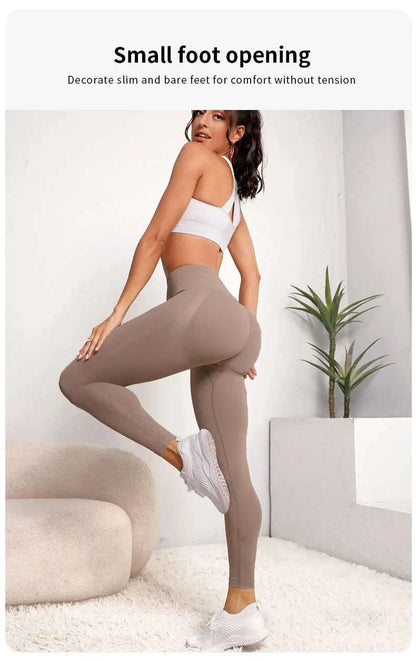 New High Waist Yoga Pants for Women - Tummy Control Leggings, Stretchy Soft Workout Running Pants, Comfortable Gym Sports Pants" Good Vibrations