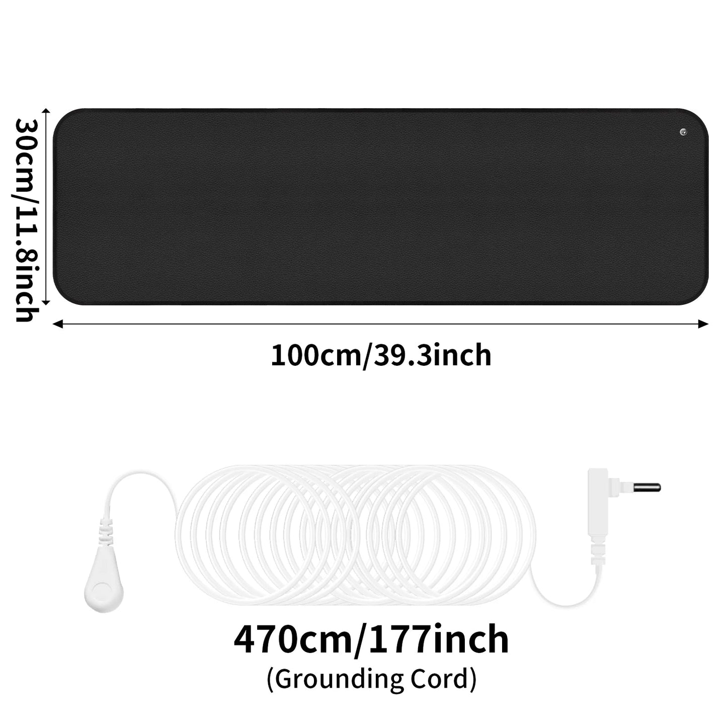 Grounding Mat for Feet Earth Connected Wellness for Pain Relief Muscle Tension Relaxation Travel 25-120CM Grounding Pad Good Vibrations