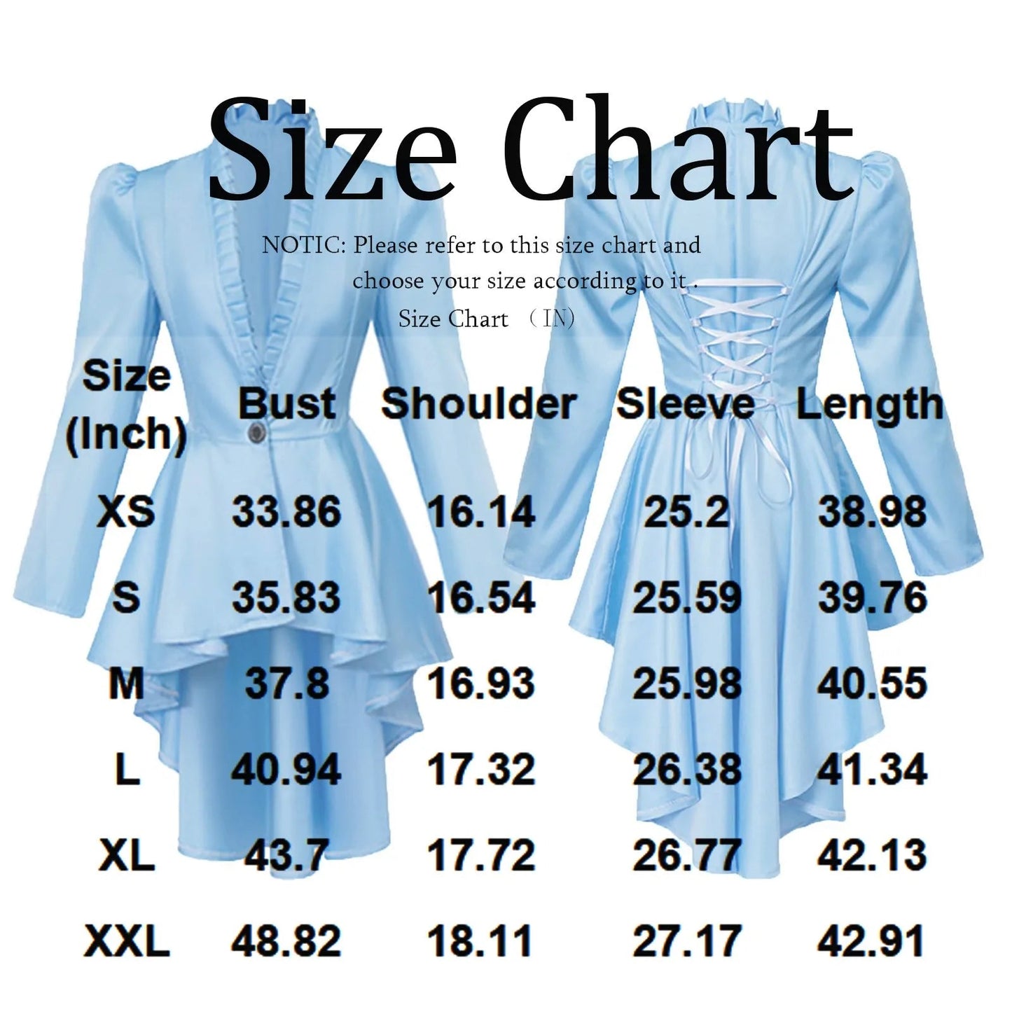 Halloween Carnival Dress Up Party Outfit Coat Medieval Victorian Dress Costume Women Tuxedo Tailcoat Gothic Steampunk Trench Hem Good Vibrations