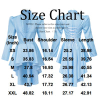 Halloween Carnival Dress Up Party Outfit Coat Medieval Victorian Dress Costume Women Tuxedo Tailcoat Gothic Steampunk Trench Hem Good Vibrations