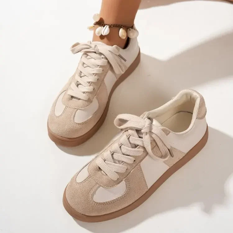 Women Sneakers 2024 Spring Autumn New Fashion Training Comfortable Breathable Sneakers Women Casual Lace Up Flat Shoes for Women Good Vibrations