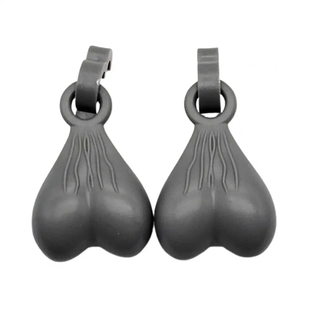 2Pcs Resin Croc Balls Shoe Charm Hanging Pendant Outdoor Sandals Novelty Testis Funny Sandal Shoes Ball Ornaments Shoe Buckle Good Vibrations