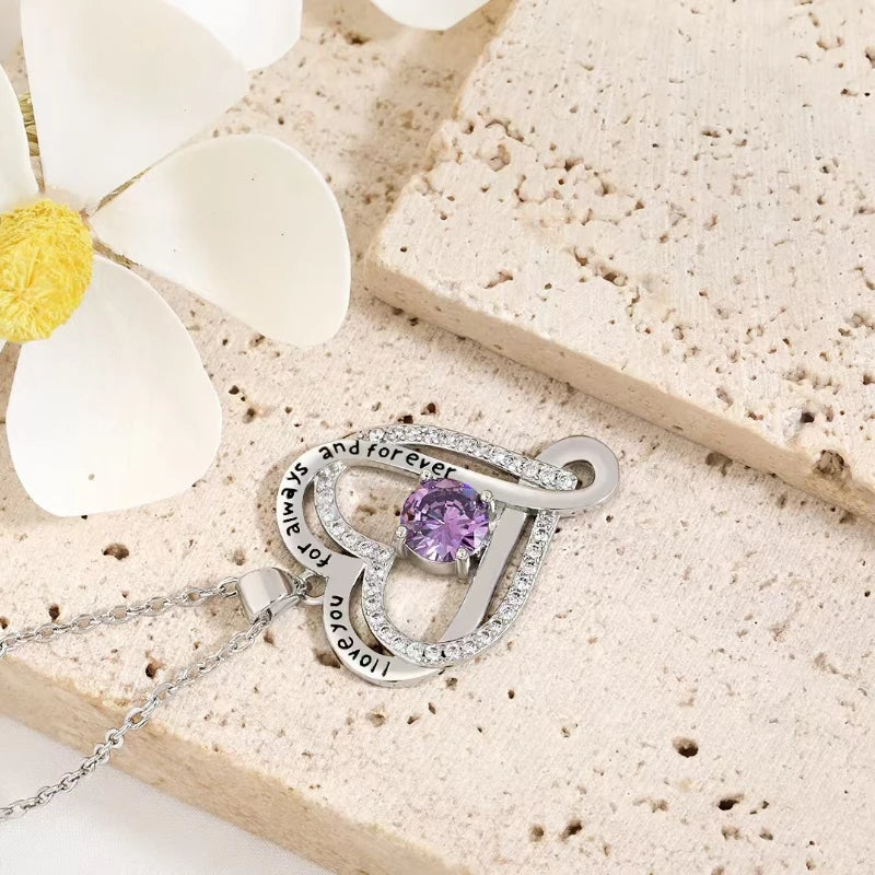 Elegant Style Heart shaped Pendant Necklace Hollow Design Mother's Day Gift Party Suitable for Best Friends Without Box Good Vibrations