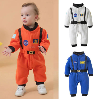 New Astronaut Costume for Baby Boy 1 Year Old Toddler Infant Birthday Theme Party Cosplay Space Suit Newborn Photography Romper Good Vibrations