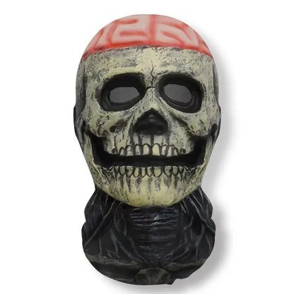 Halloween Ghost Face 3D Mask Balaclava Full Face Elastic Mesh Breathable Skull Headcovers Horror Party Halloween Cosplay Props Good Vibrations