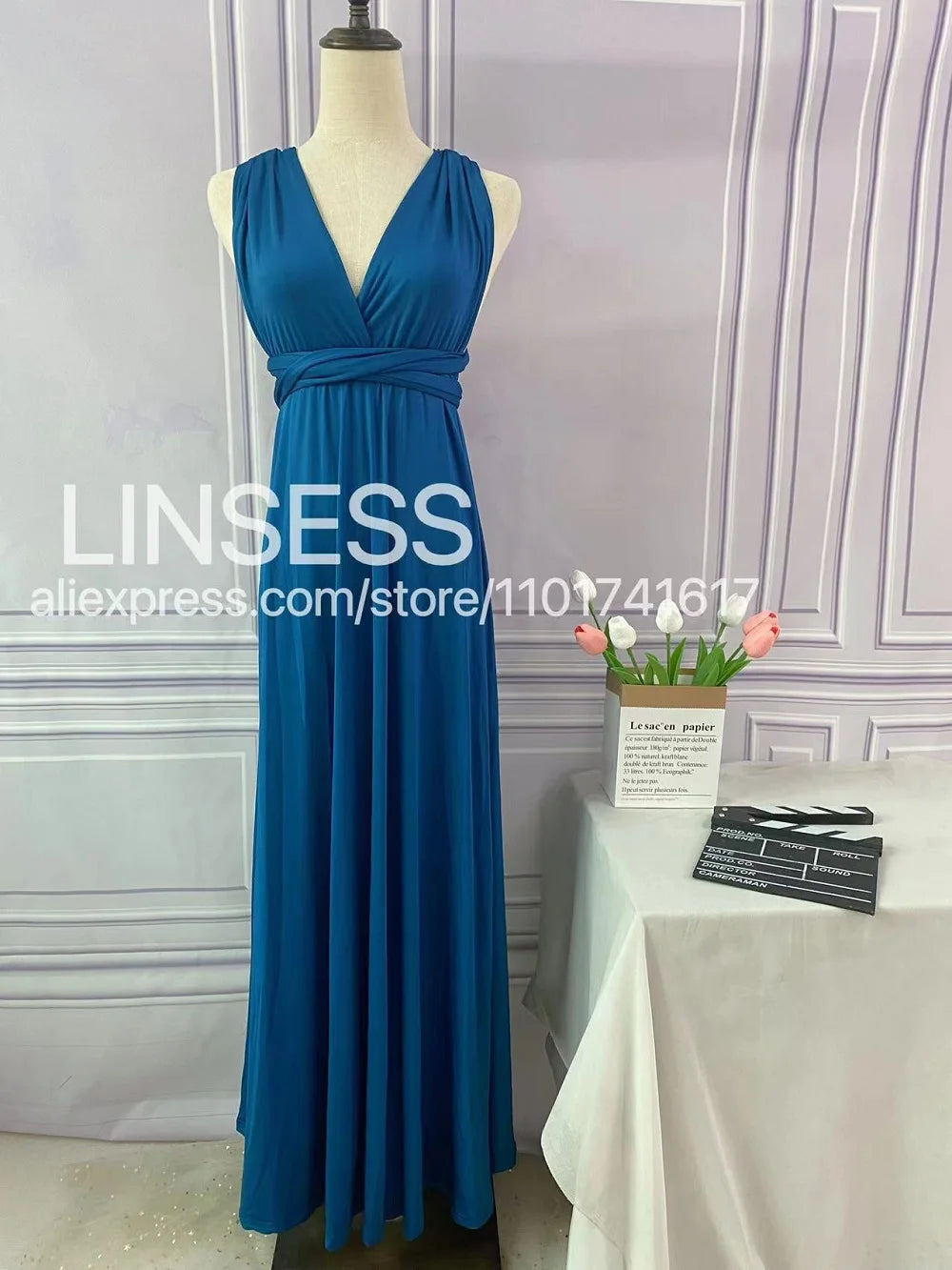 Multiway Maxi Dress Bridesmaid Dress Infinity Cocktail Dress Floor Length Bridesmaid Dress Maxi Dress for Bridesmaid Gifts Good Vibrations