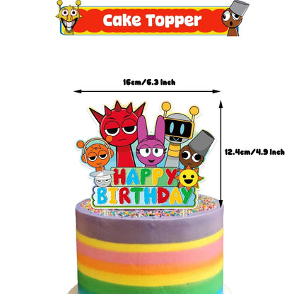 Sprunki Gift Bag Birthday Party Cute Cartoon Candy Sack Fashion Kraft Paper Biscuit Package Decoration Supplies Kids Gift Good Vibrations