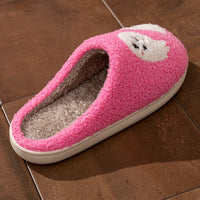 Halloween Slippers Women's Winter Pink Cute Ghost Indoor Cartoon Comfort Home Bedroom Soft Causal Flat Plush Shoes for Gift Good Vibrations
