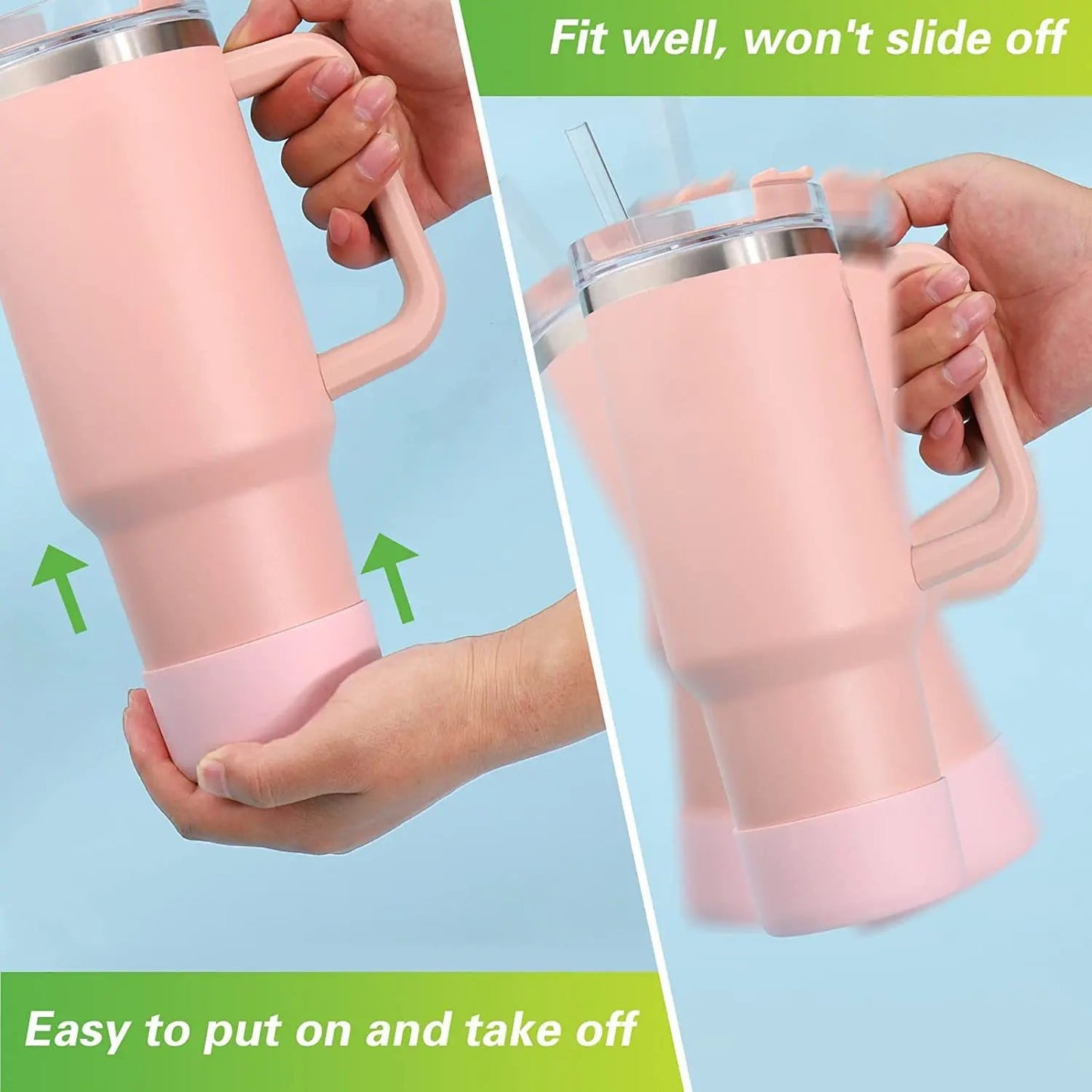Silicone Insulated Cup Protective Sleeve For 40oz 30oz 20oz Water Bottle Silicone Boot Bottom Sleeve Cover Non-Slip Cup Sleeve Good Vibrations Adult Super Store