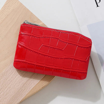 PU Leather Money Coin Purse 2025 New with Key Ring Waterproof Pocket Purse Zipper Large Capacity Credit Card Holder Women Wallet Good Vibrations