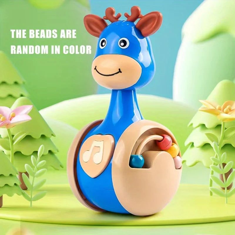 Roly Poly Baby Toys 6 to 12 Months, Tumbler Wobbler Toys for Infant Boy Girl - Perfect for Learning to Climb & Early Education! Good Vibrations
