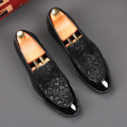 Mens Shoes Designer Handmade Wedding Leather British Dress Shoes Luxury Formal Business Driving Casual Shoes for Men New Loafers Good Vibrations