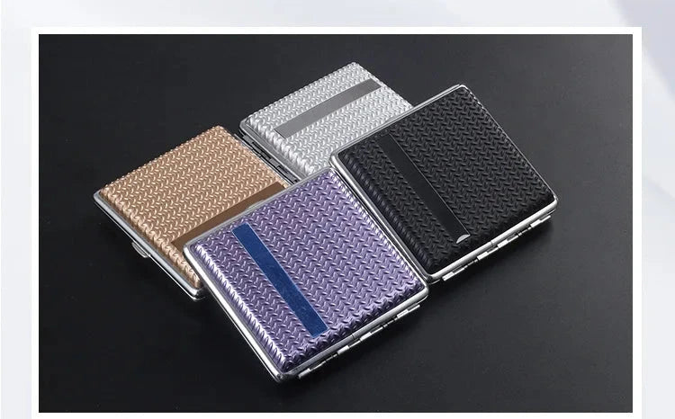 Fashion Cigarette Case 20pcs Metal Cigarette Holder Coarse Pack Anti-pressure Moisture-proof Portable Cigarette Case Good Vibrations Adult Super Store