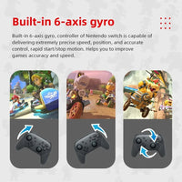 Joy Pad Switch Pro Controllers Compatible with Switch/OLED/Lite,Wireless Switch Controller Somatosensory and Immersive Vibration Good Vibrations