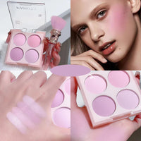 4 Colors Blush Powder Face Makeup  Sweet Warm Colors Matte Cheek Powder Facial Beauty Cosmetic Makeup Blush Good Vibrations
