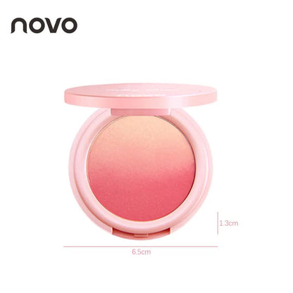 Vibrant Blush Palette, Multi-Color Gradient Design, Lightweight & Blendable Color, Face Cosmetics, With Easy-To-Use Mirror Good Vibrations