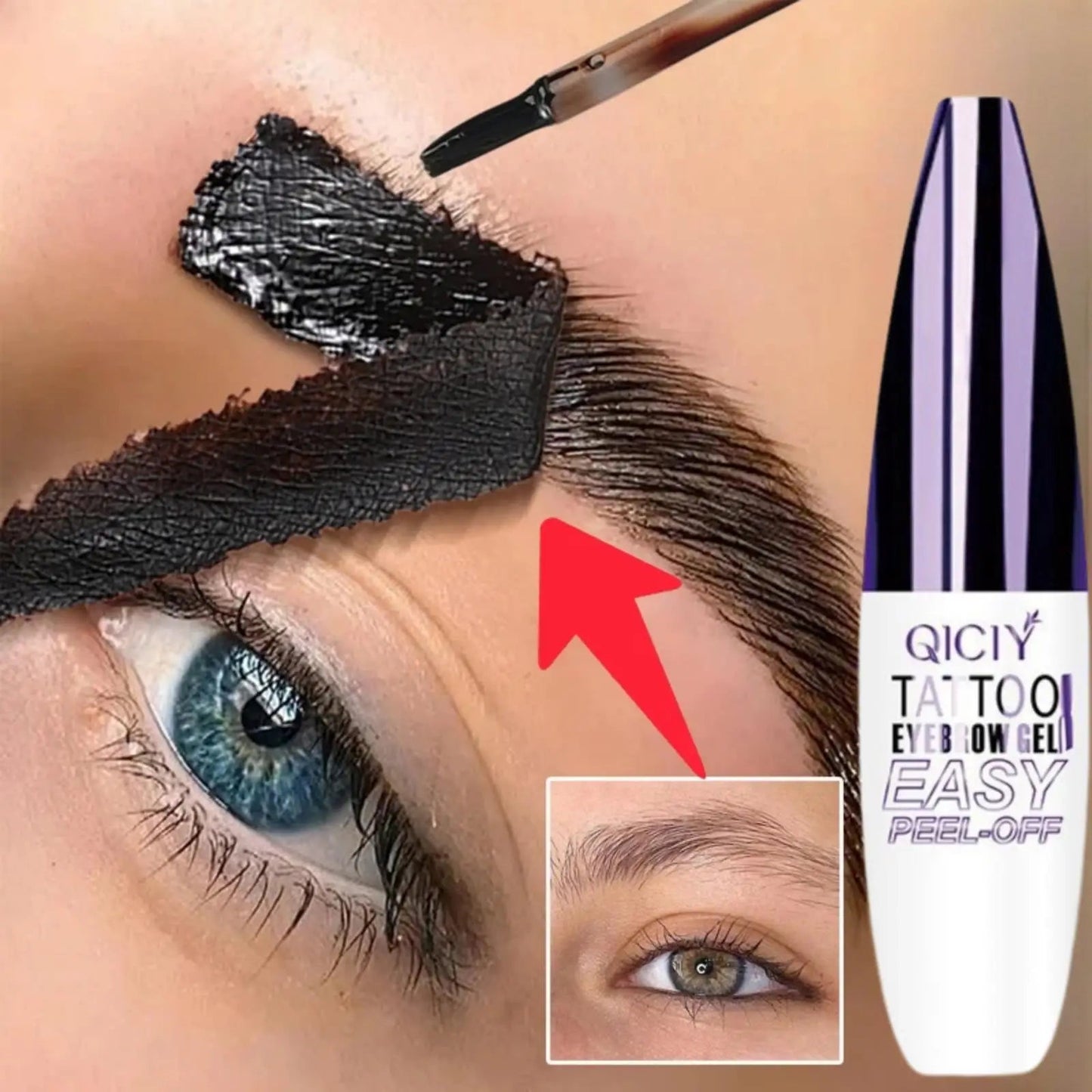 Dyeing Eye Brow Tattoo Tint Peel Off Eyebrow Eyeliner Freckles Dye Cream Waterproof Eyebrow Enhancer Gel Make Up Cosmetic Tool Good Vibrations