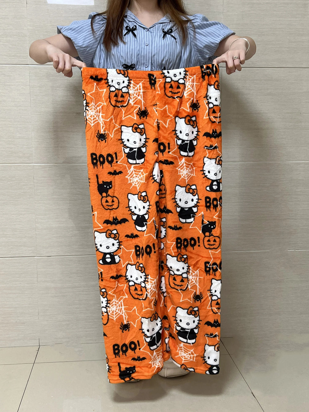 Y2K Hello Kitty Pajamas Pants Sanrio Anime Women's Pajama Pants Cartoon Couple Home Sleepwear Trousers Leisure Home Clothing Good Vibrations