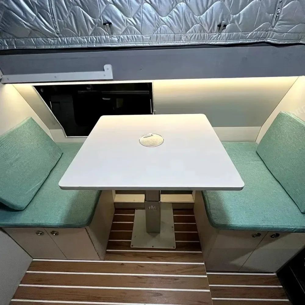 RV, Travel Trailer, Tourist Camper, Pickup Truck Sliding Camper, Liftable Backpacking Camper, Pickup Truck Converted Into An RV Good Vibrations