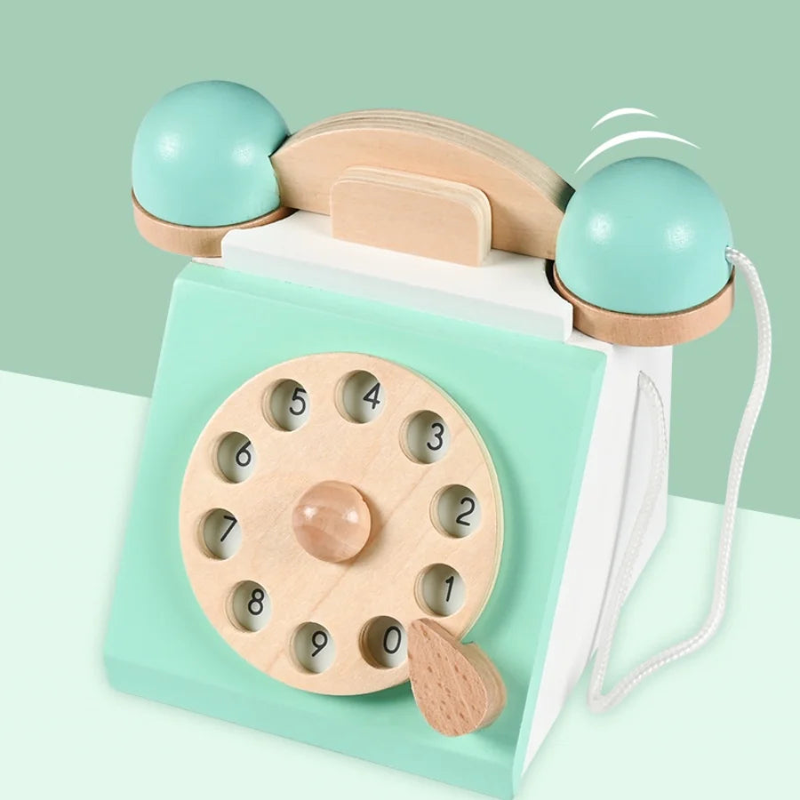 Children's simulated telephone, landline toy, baby model, early education, speaking, puzzle button, making phone calls Good Vibrations