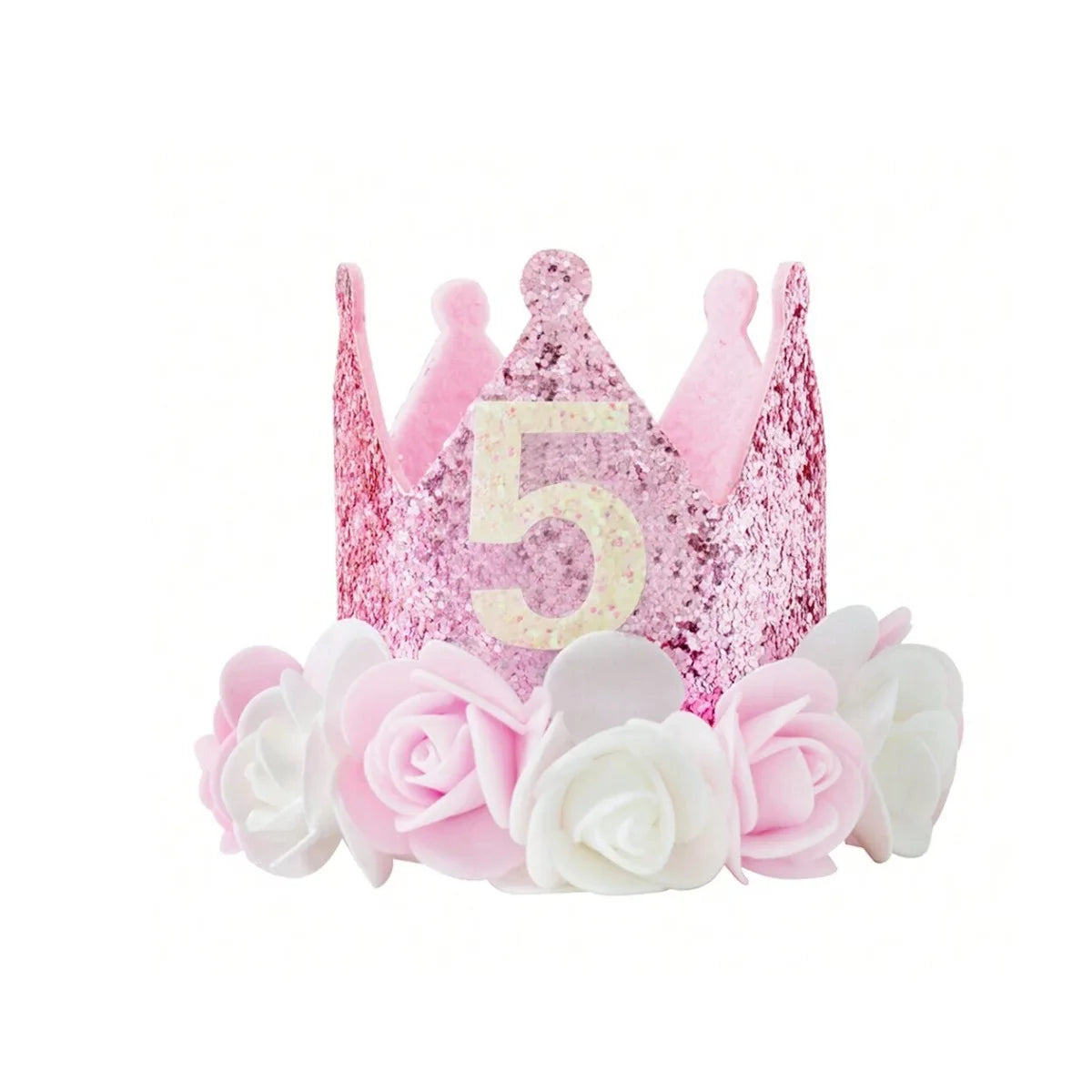 DIY 1st 2nd 3rd Birthday Crown Hat Handmade Accessories Baby One Happy Birthday Party Headband Hat Baby Shower Party Supplies Good Vibrations