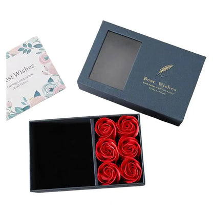 Romantic Rose Set Eternal Roses Gift Box Preserved Flowers Jewelry Box Handcrafted Rose Soap Flowers For Valentine's Day Good Vibrations