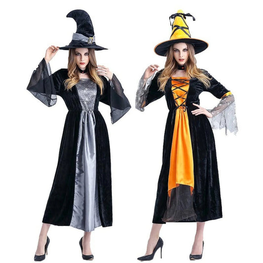 Halloween Witch Demon Role-Playing Costume Skirts And Hats Clothing Suitable For Party And Holiday Atmosphere Decoration Good Vibrations