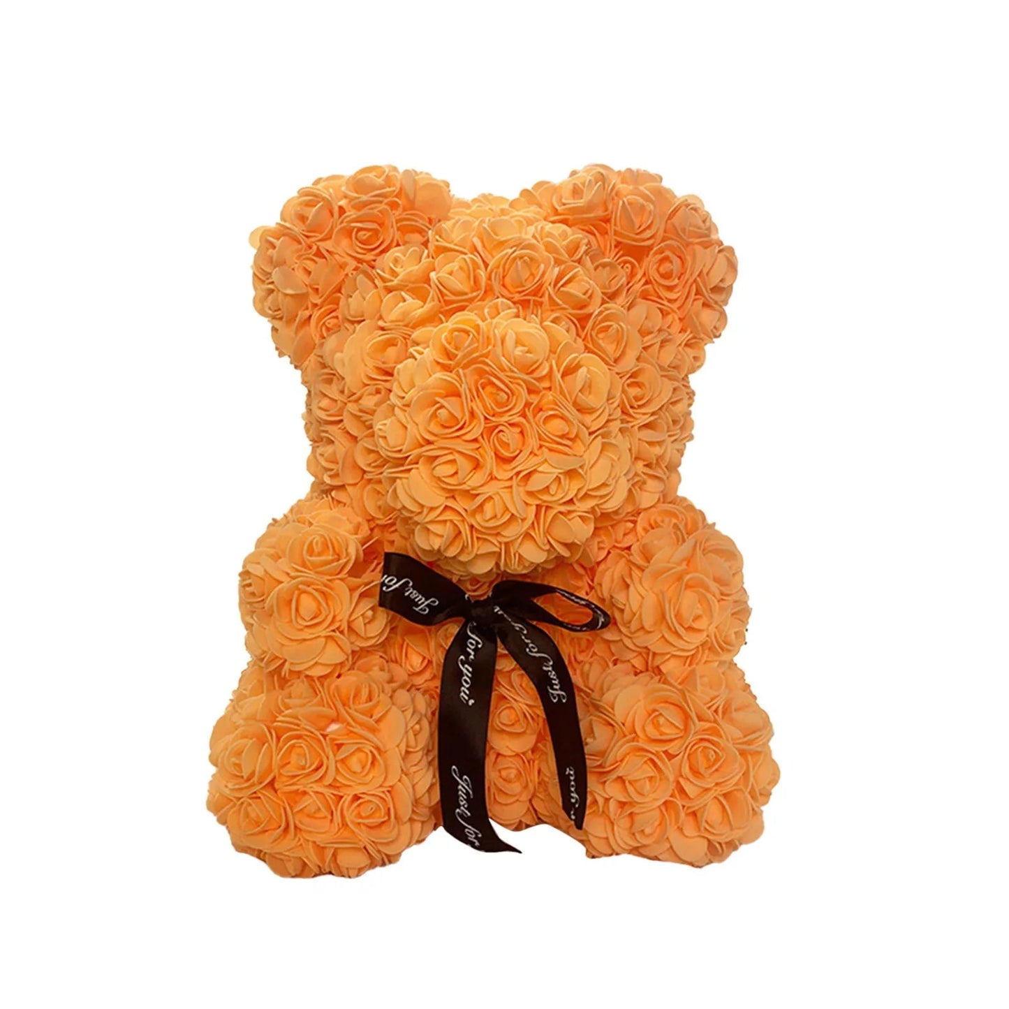Rose Bear NEW Valentines Day Gifts 25cm Flower Bears Artificial Floral Decorations Mother' DAY Gift For Girlfriend Festival And Good Vibrations