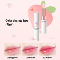 Honey Peach Lip Balm Color Change Lipstick Lips Plumper Moisturizing Hydrating Nourishing Beauty Lips Skin Carae Cosmetics Good Vibrations
