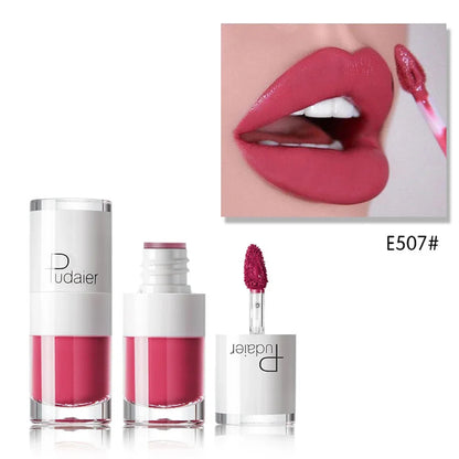 1PC Sexy Pink Women's Lipstick 16 Colors Lasting Waterproof Liquid Pencil Matte Liquid Lipsticks Makeups Non-Stick Cup Lip Gloss Good Vibrations