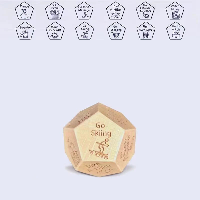 Dice for Her Him Couples Gift Ideas Food Decision Dice Games Christmas Birthday Valentines Day Gifts for Wife Husband Good Vibrations