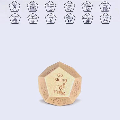 Dice for Her Him Couples Gift Ideas Food Decision Dice Games Christmas Birthday Valentines Day Gifts for Wife Husband Good Vibrations