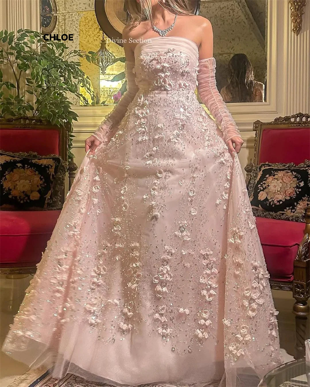 Off-shoulder Evening Dresses Woman Elegant Luxury 2025 Dresses for Special Occasions Custom Made Line A Short Sleeve Robe Soiree Good Vibrations