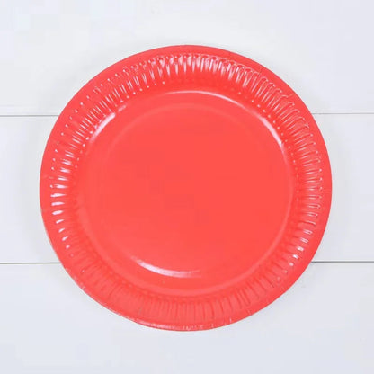 Solid Disposable Tableware Set, Party Supplies, Paper Plates, Wedding, Birthday Party Decor, Adult Favor, Black, Green, Blue, Good Vibrations