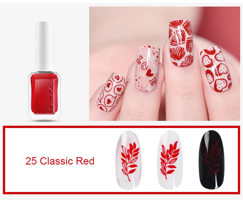 11ml 24 Colors Nail Stamping Polish Gold Silver Nails Art Varnish for Stamping Plate DIY Nail Printing Polish Nail Art Tools Good Vibrations