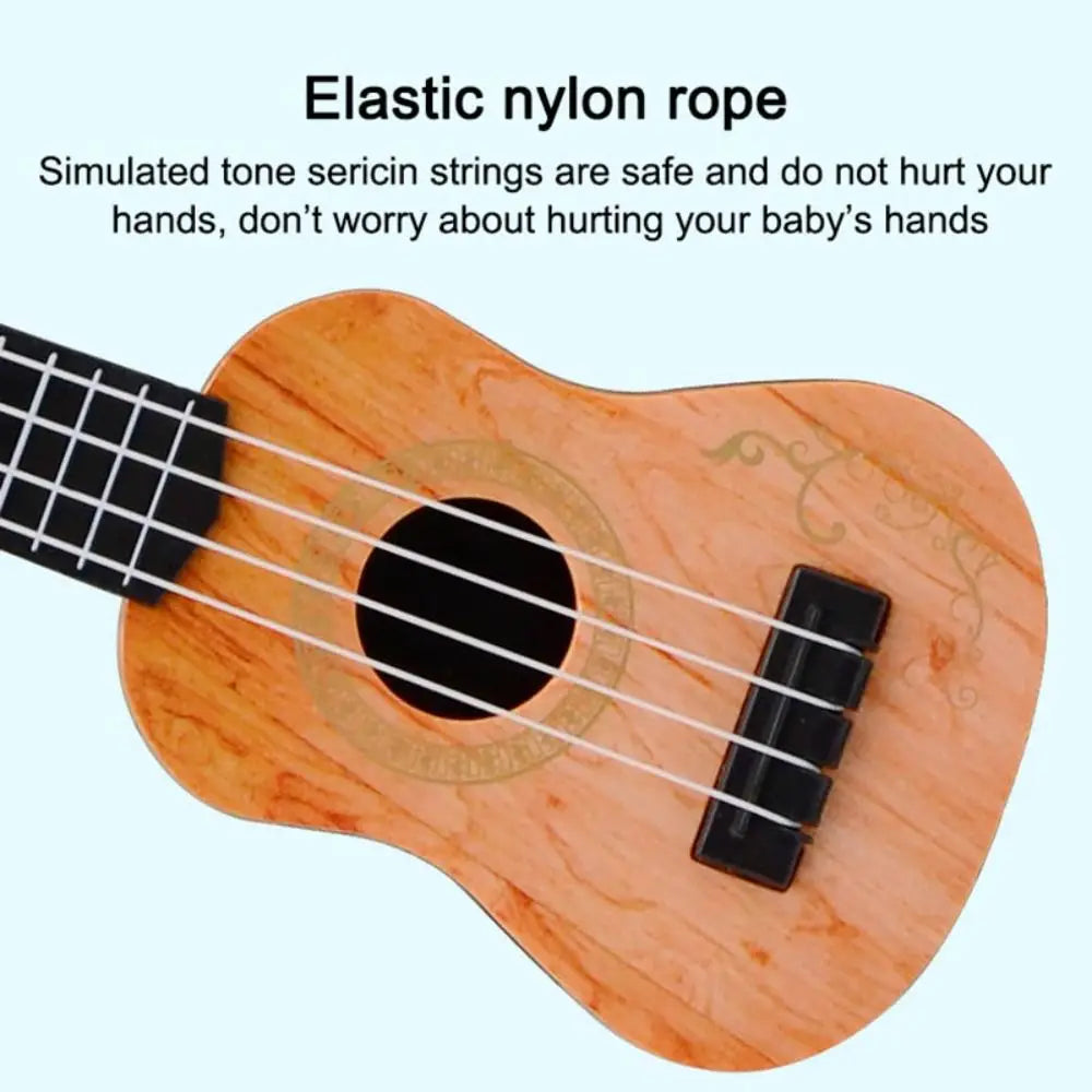 Toys Musical Instrument Entertainment Toys 4 Strings Classical Ukulele Small Guitar Toy Educational Toy Musical Instrument Toy Good Vibrations