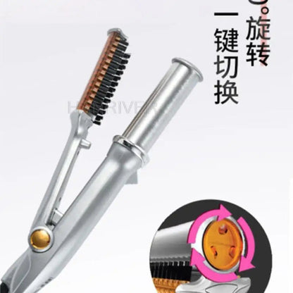 Professional Hair Straightener Curling Iron Straightener And Curling Iron Styler 2 In 1 Multi Hair Styling Tool Good Vibrations