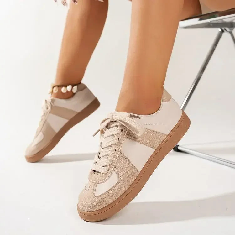 Women Sneakers 2024 Spring Autumn New Fashion Training Comfortable Breathable Sneakers Women Casual Lace Up Flat Shoes for Women Good Vibrations