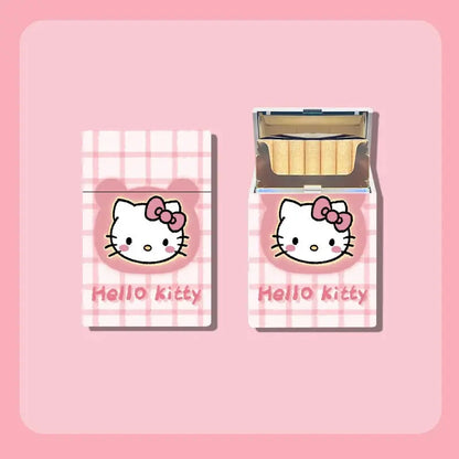 Sanrio Hello Kitty plastic cigarette box 20-pack creative ultra-thin portable cigarette box gift for boyfriend and girlfriend Good Vibrations Adult Super Store