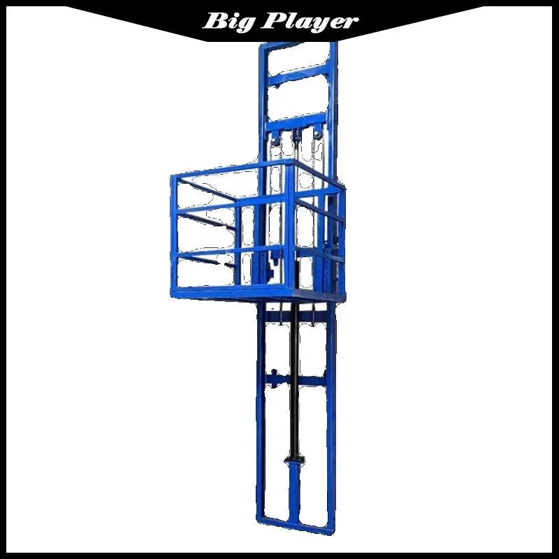 Hydraulic Lift Freight Elevator Small Lift Household Electric Platform Lift Customized Double Track Workshop Lifting Platform Good Vibrations