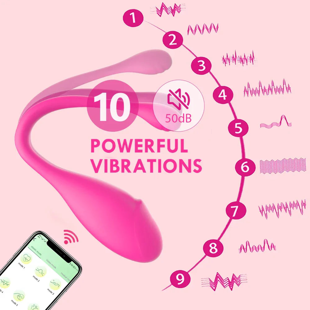 GSpot Dildo Vibrator Wireless Bluetooth APP Control for Women