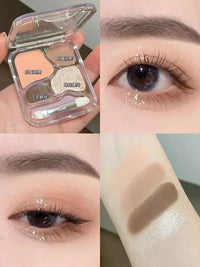 4Color Eyeshadow Palette Blush Eyeliner Eyeshadow Highlight Contour Palette Eyes Makeup Cute Beauty Cosmetics Good Vibrations